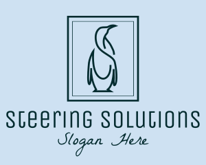 Penguin Picture Frame logo design