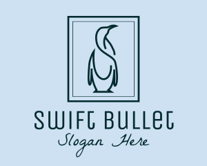 Penguin Picture Frame logo design