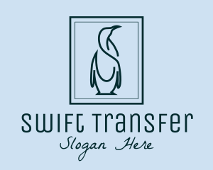 Penguin Picture Frame logo design