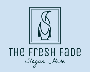 Penguin Picture Frame logo design