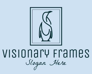 Penguin Picture Frame logo design