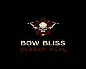 Skull Bow Archery logo design