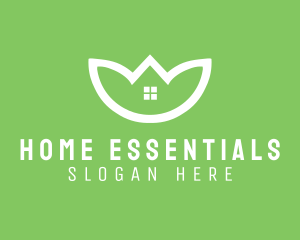 Eco Home Leaf logo design