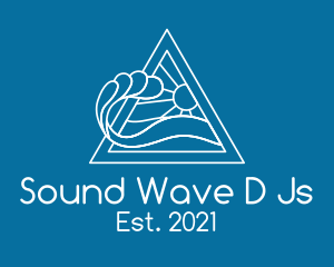 Ocean Wave  Sun logo design