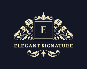 Elegant Flower Boutique logo design