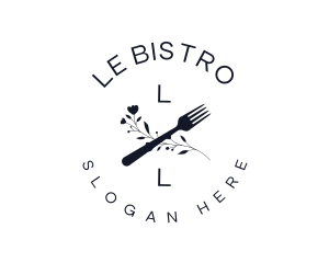 Flower Fork Bistro logo design