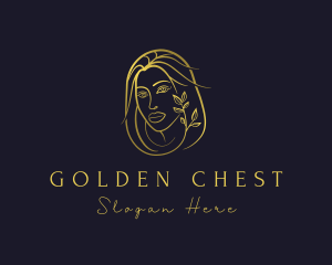 Golden Wellness Woman logo design