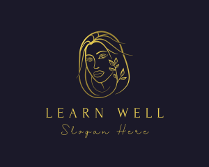 Golden Wellness Woman logo design