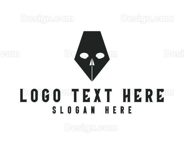Pen Skull Horror Logo