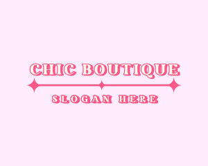 Retro Sparkle Star  Boutique logo design