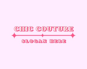 Retro Sparkle Star  Boutique logo design