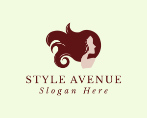 Woman Hair Styling Salon logo design