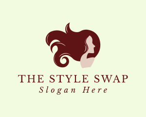 Woman Hair Styling Salon logo design