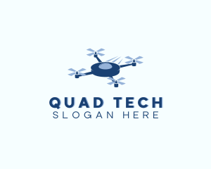 Aerial Drone Quadrotor logo design