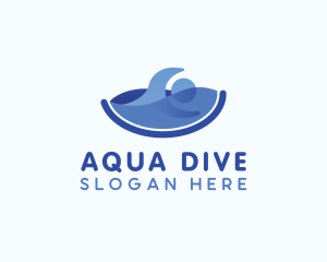 Human Swimming Wave logo