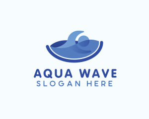 Human Swimming Wave logo