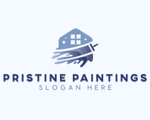 Paint Brush Painting logo design