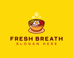 Bibimbap Asian Meal logo design