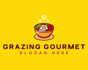 Bibimbap Asian Meal logo design