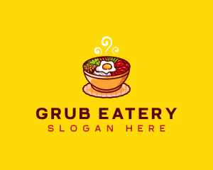 Bibimbap Asian Meal logo design