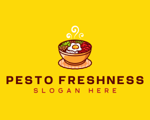 Bibimbap Asian Meal logo design