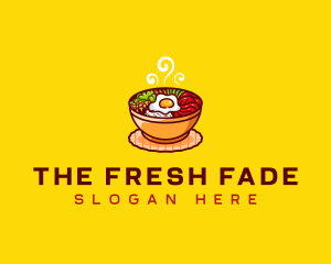 Bibimbap Asian Meal logo design