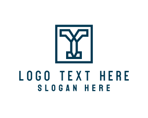 Geometric Letter Y  logo