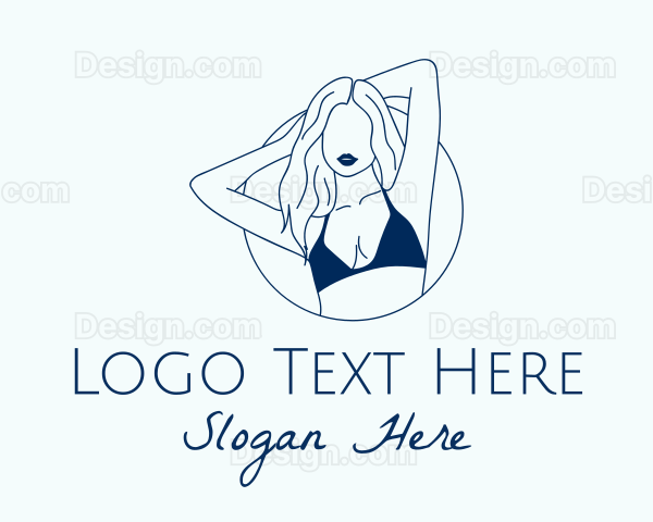 Beautiful Lady Model Logo