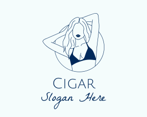 Beautiful Lady Model logo design