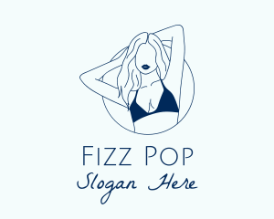 Beautiful Lady Model logo design