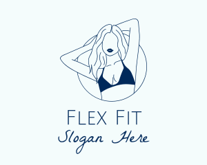 Beautiful Lady Model logo design