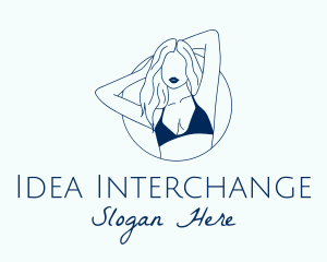 Beautiful Lady Model logo design