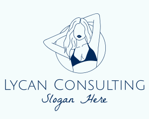 Beautiful Lady Model logo design