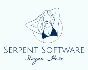 Beautiful Lady Model logo design