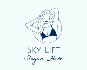 Beautiful Lady Model logo design