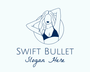 Beautiful Lady Model logo design