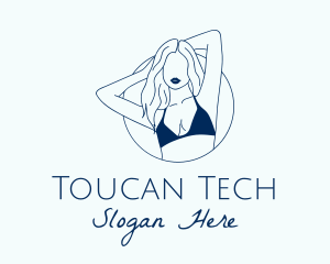 Beautiful Lady Model logo design