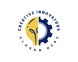 Light Bulb Cogwheel logo