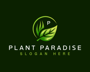 Plant Landscaping Leaves logo design