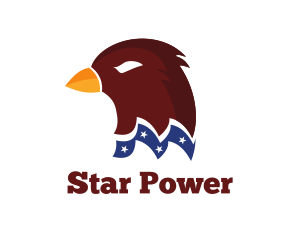 Stars Patriotic Bird logo design