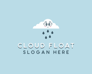 Rain Cloud Weather logo design