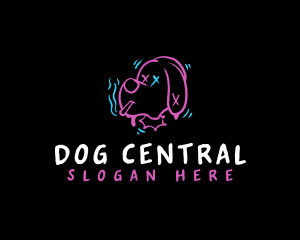 Graffiti Punk Dog  logo design