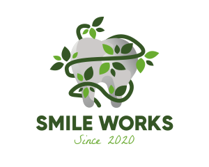 Organic Leaf Tooth logo