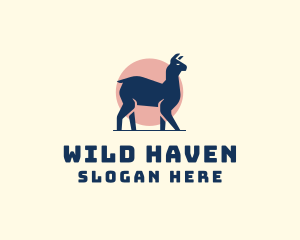 Wild Llama Sunset logo