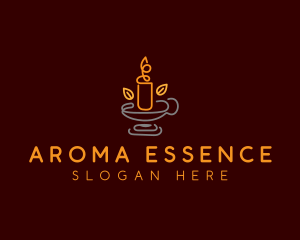 Organic Scented Candle logo design