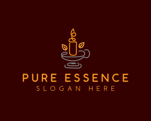 Organic Scented Candle logo design