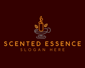 Organic Scented Candle logo design