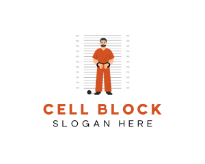 Male Inmate Suspect logo design