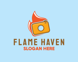 Flame Photography Studio logo design