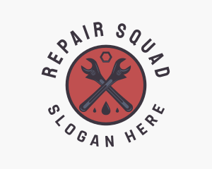 Mechanic Wrench Repair  logo design